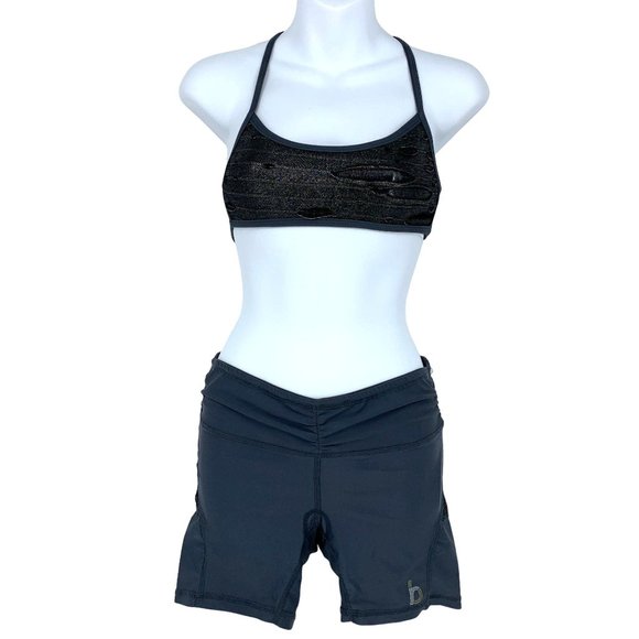 Body Rock Gray Small Sports Top and Shorts 2 piece Set NWT - Picture 1 of 9